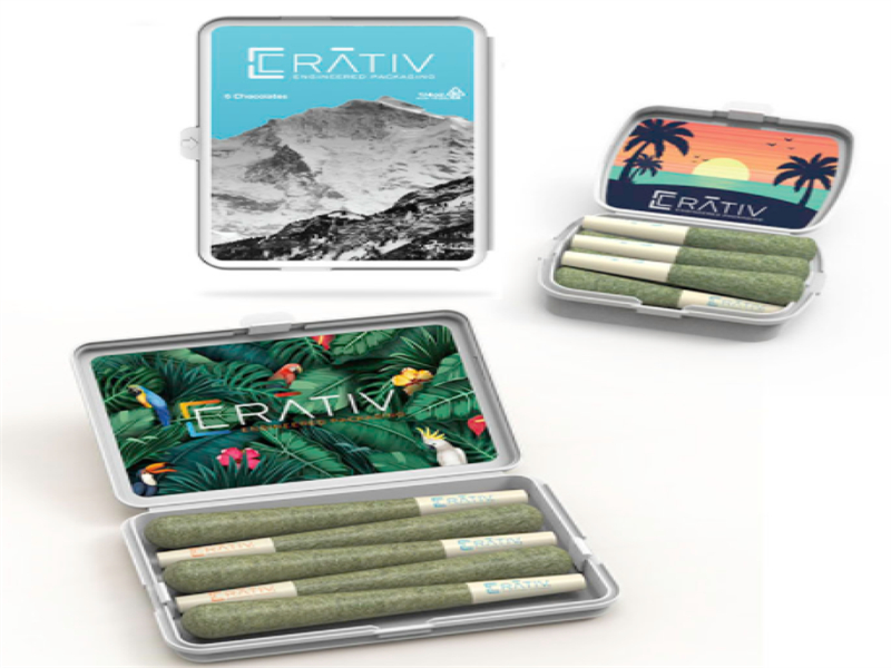 Cannabis packaging tins
