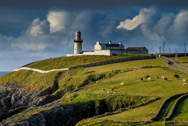 lighthouse, ireland, galley head