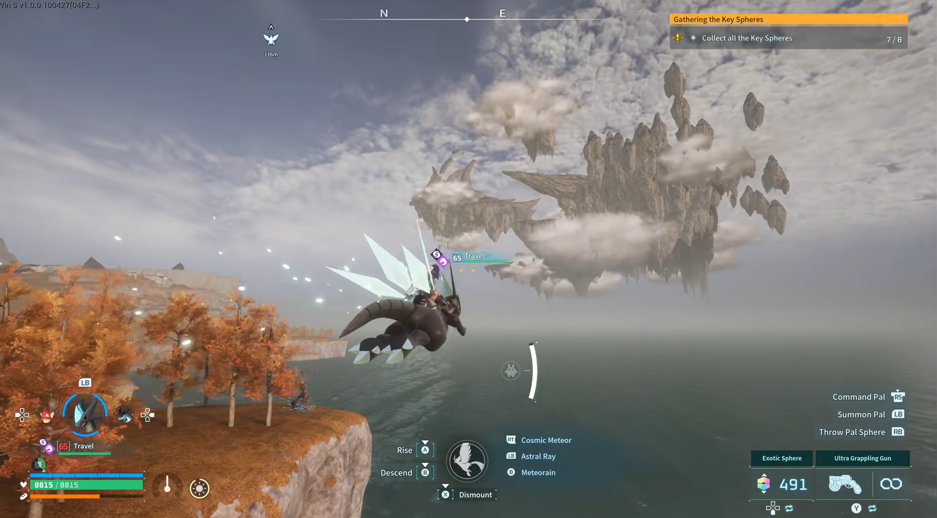 The Floating Sunreach Sky Islands Biome in Palworld 1.0