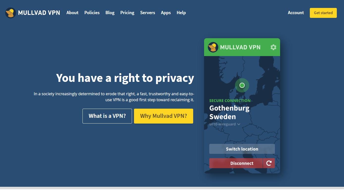 Mullvad VPN - ExpressVPN alternative with easy-to-use apps