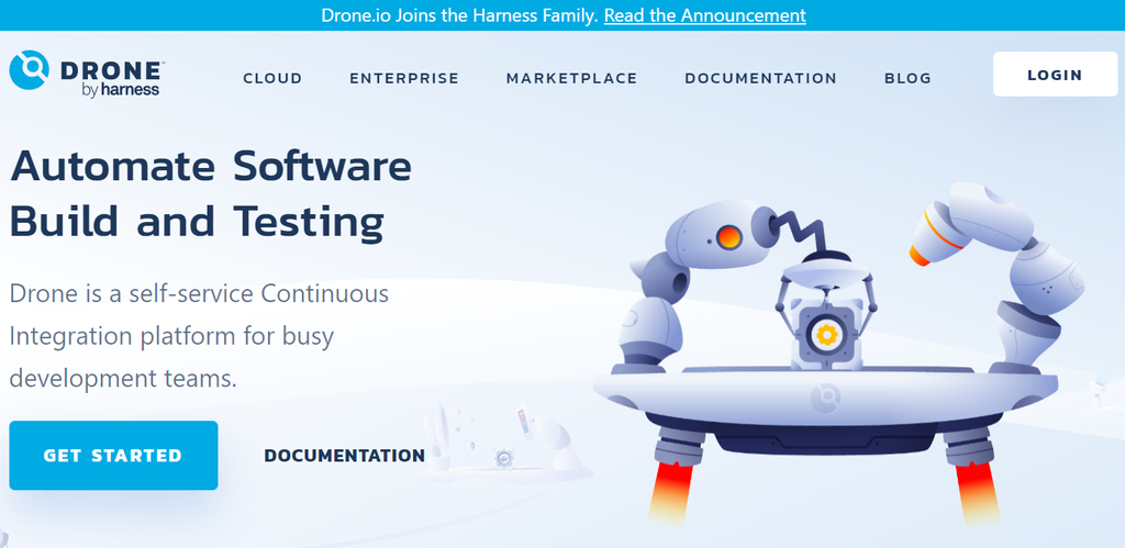 Página de Drone.io