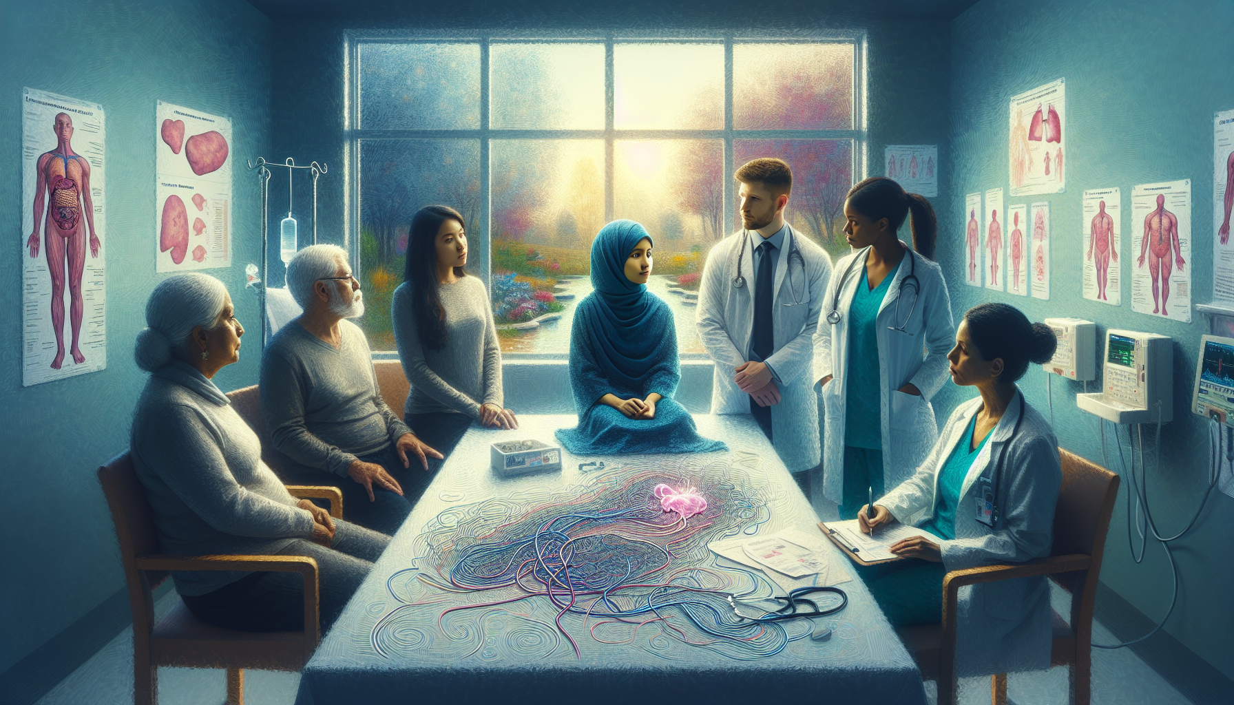 Patient and family discussing end-of-life care