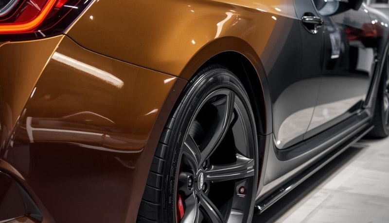 cast vinyl film on car