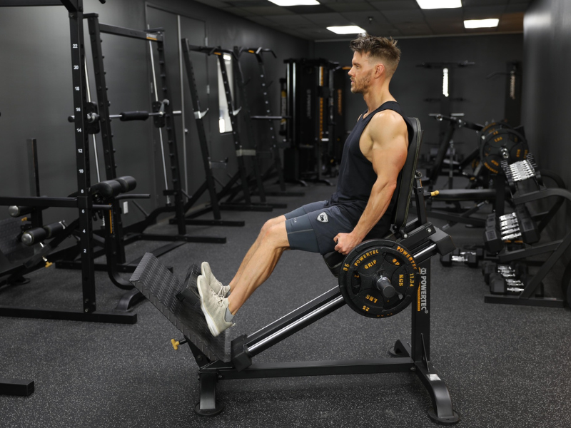 Image showing various leg exercise equipment to strengthen the lower body.