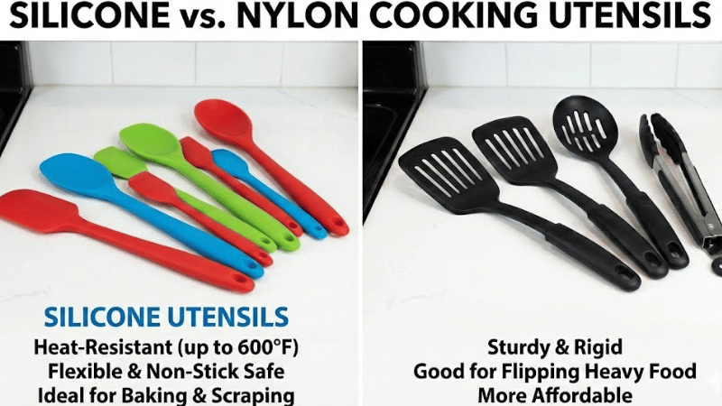 Silicone vs Nylon Cooking Utensils 