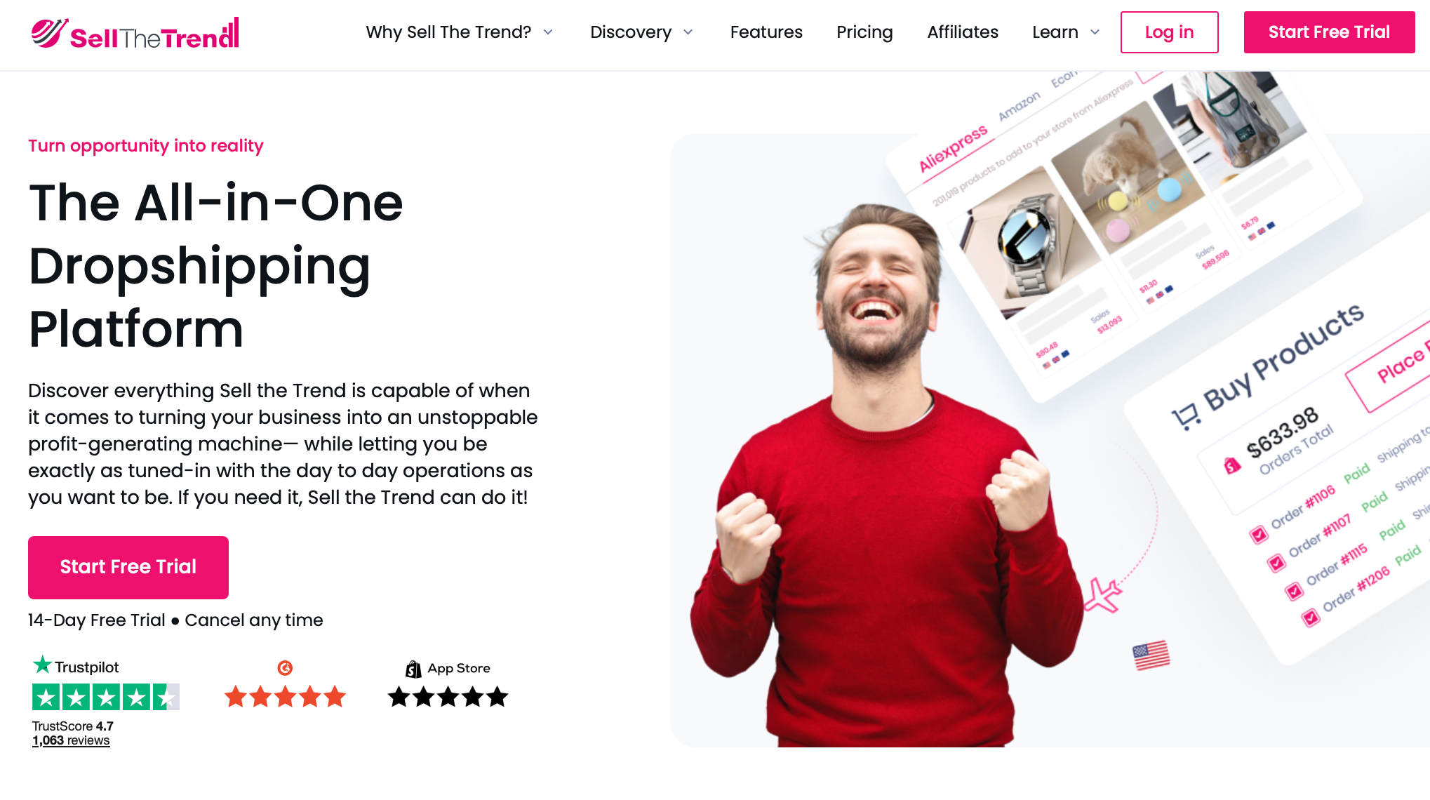 ai tools for dropshipping - sell the trend