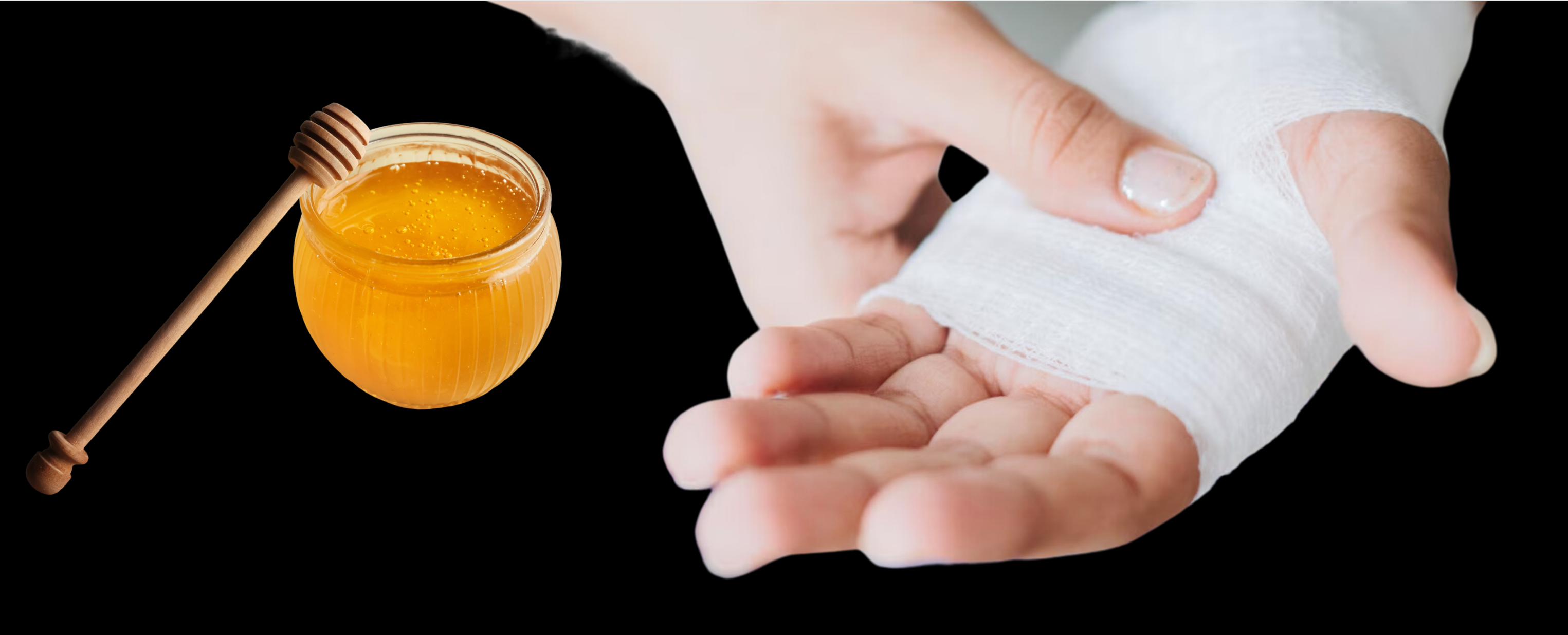 pure Manuka honey used to treat wounds