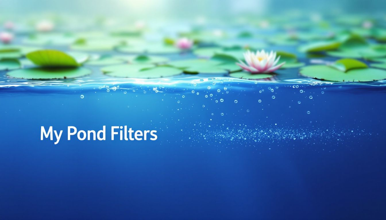 A selection of different types of biological filters suitable for ponds.