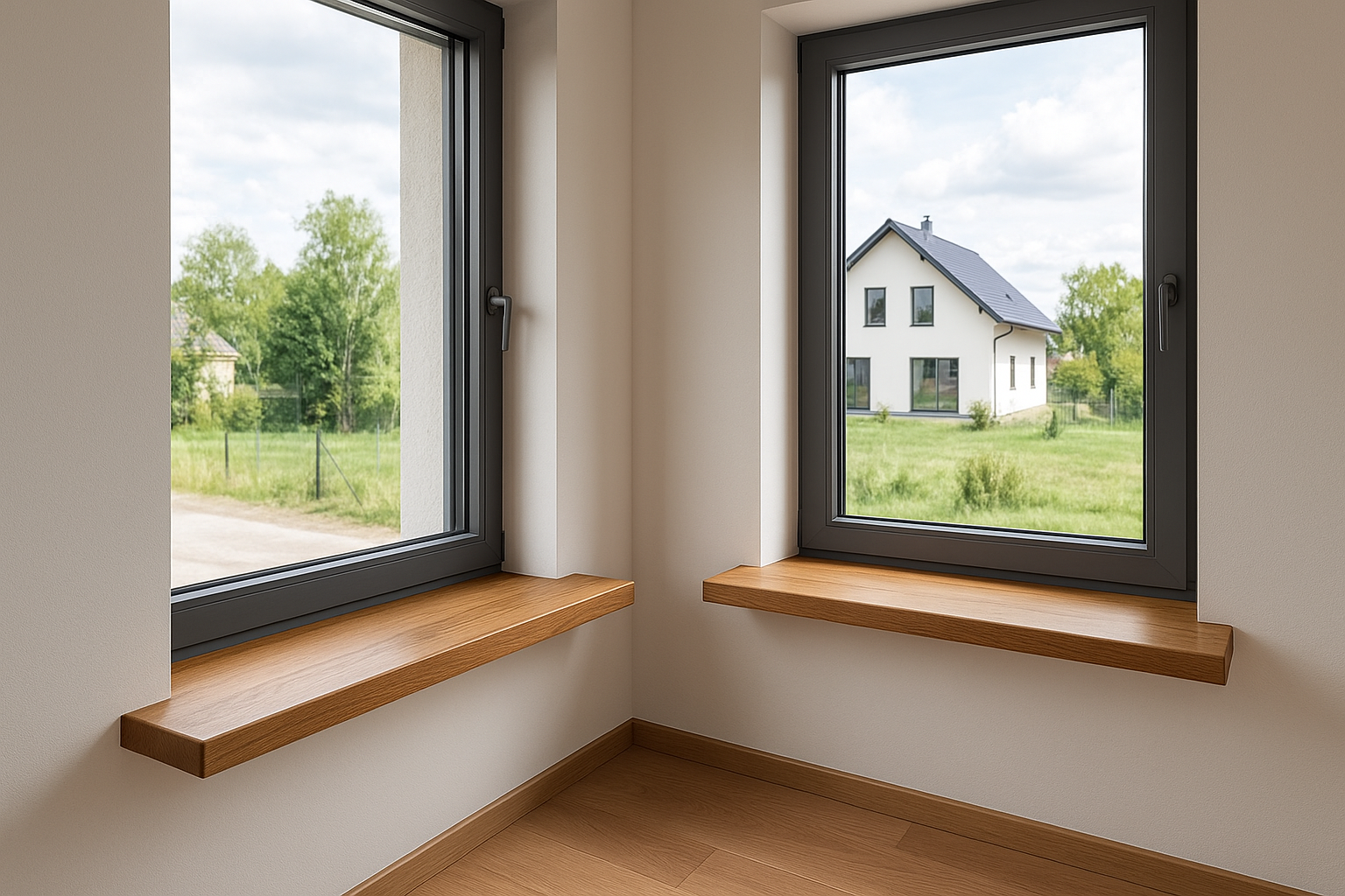 parapety drewniane do nowoczesnego domu stolarnialobzow.pl