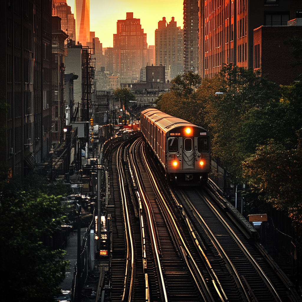 Long Island Rail Road to Times Square.