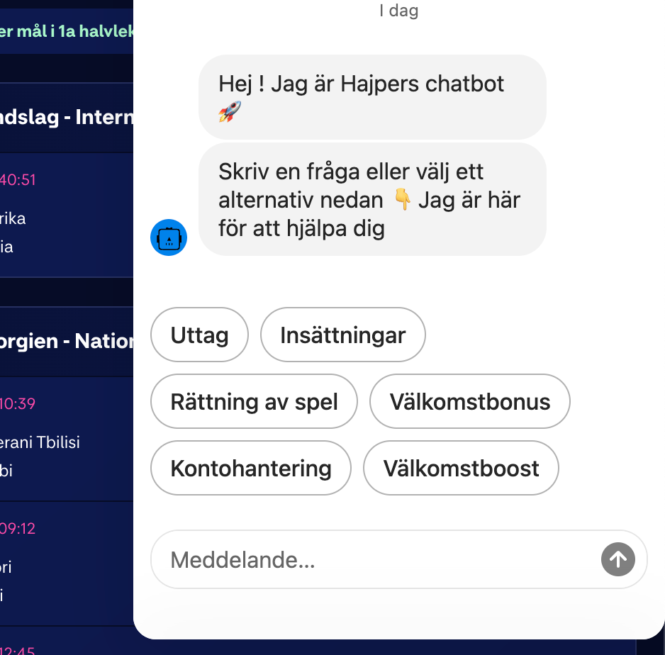 Hajper support