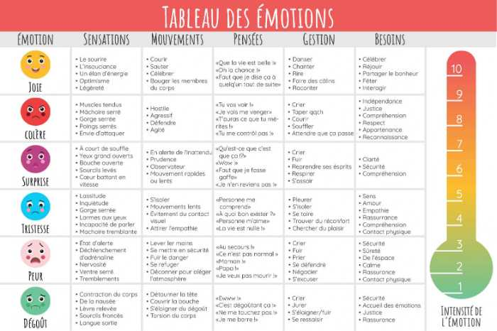 EMOTIONS - Français Fle Fiches Pedagogiques  Tableau des émotions, Émotions,  Émotions et sentiments