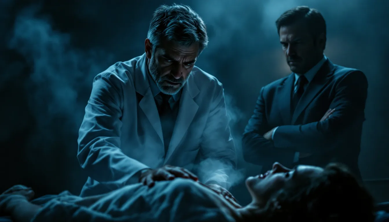 A medical professional examining a passenger's injuries after a car accident.