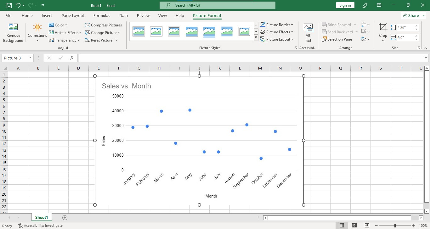 You now have successfully learned how to Insert Scatter charts from your files.