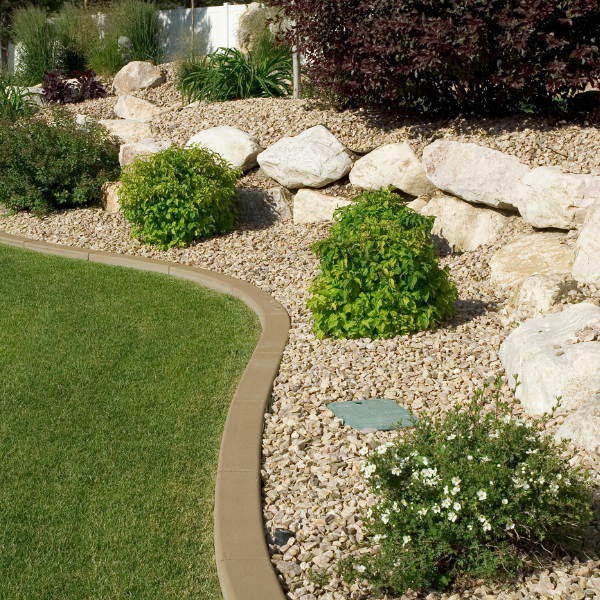 ideas for a small front yard, add small rocks into a landscape design for low maintenance 