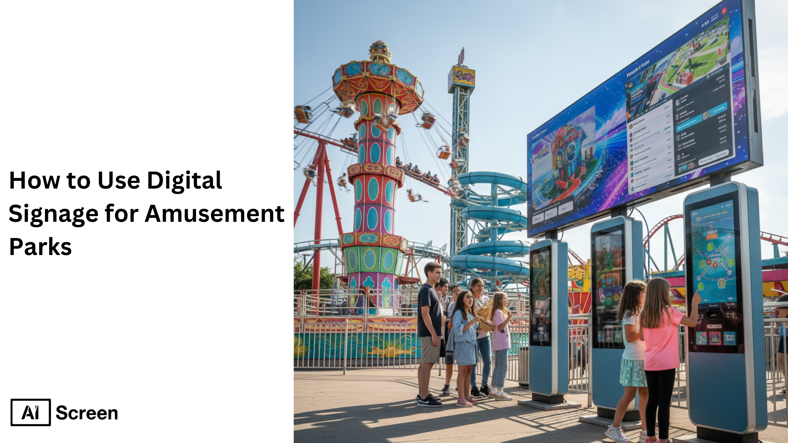 amusement park digital signage