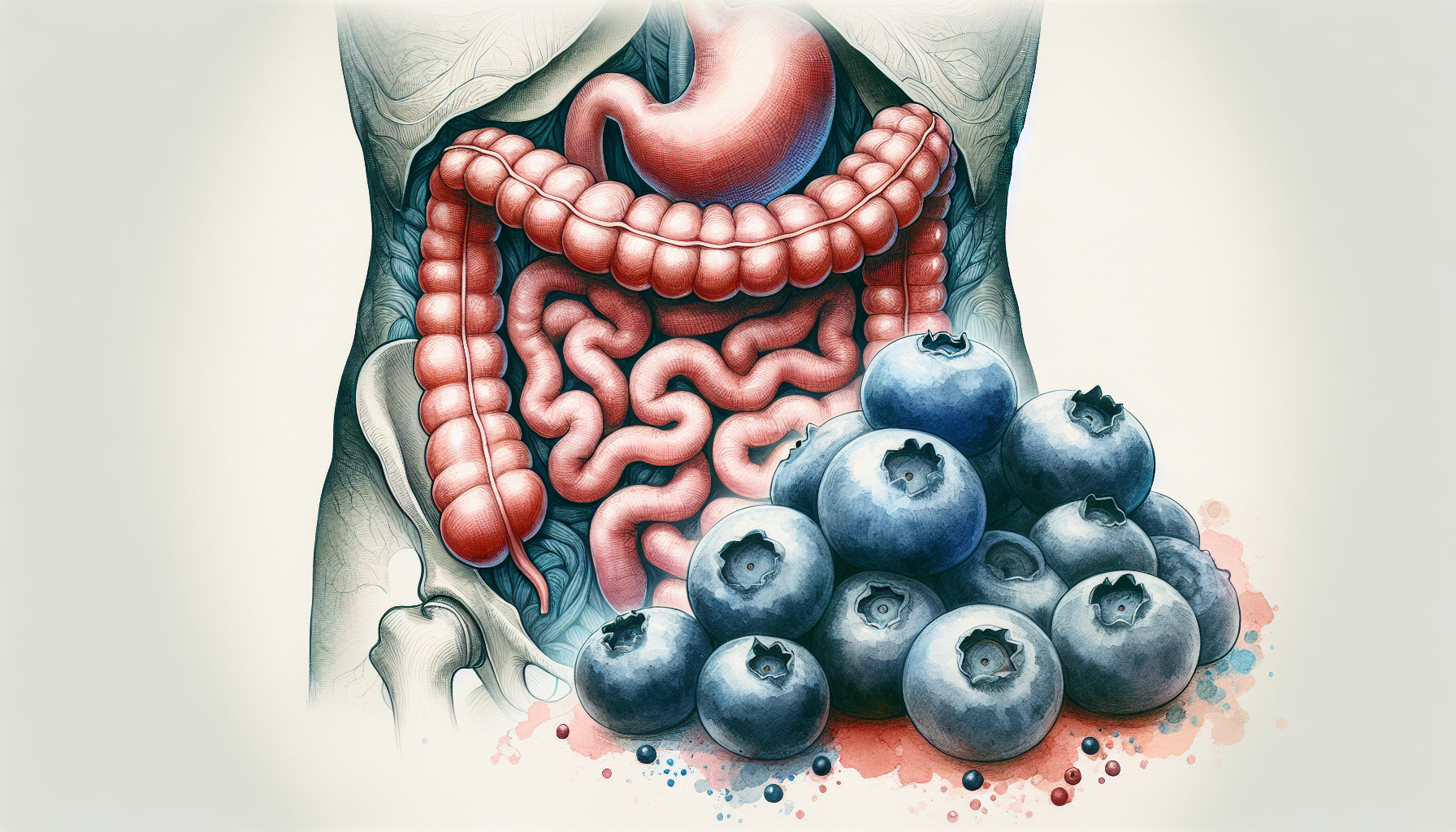 Promoting healthy digestion with blueberries