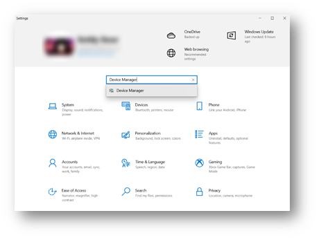 search device manager