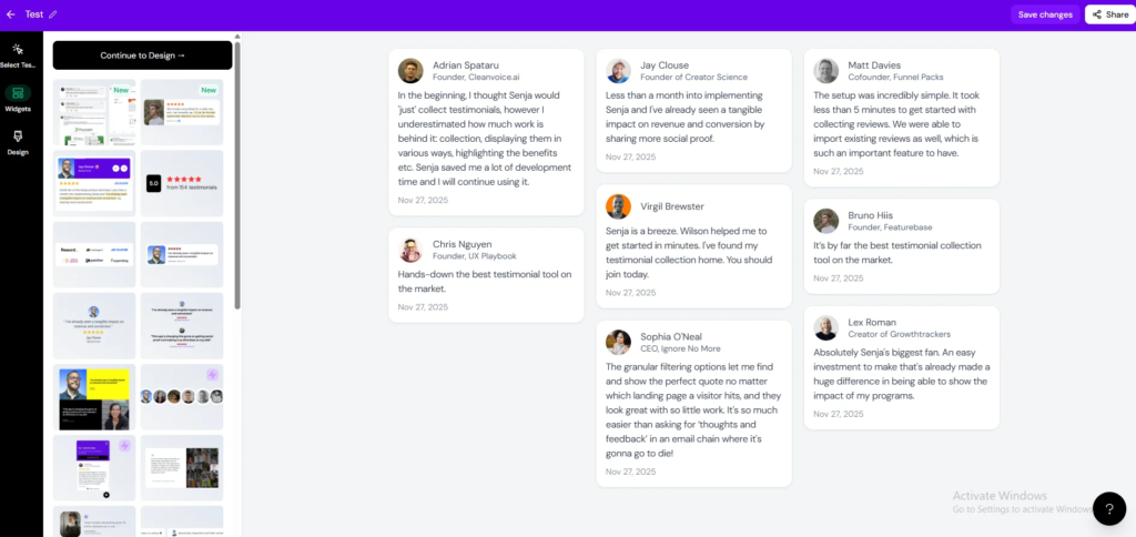 Wall-of-Love Widgets
