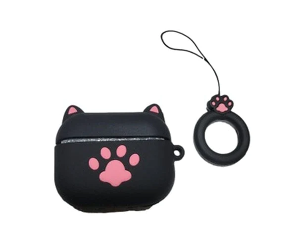 Kawaii Black Cat AirPods Pro Case