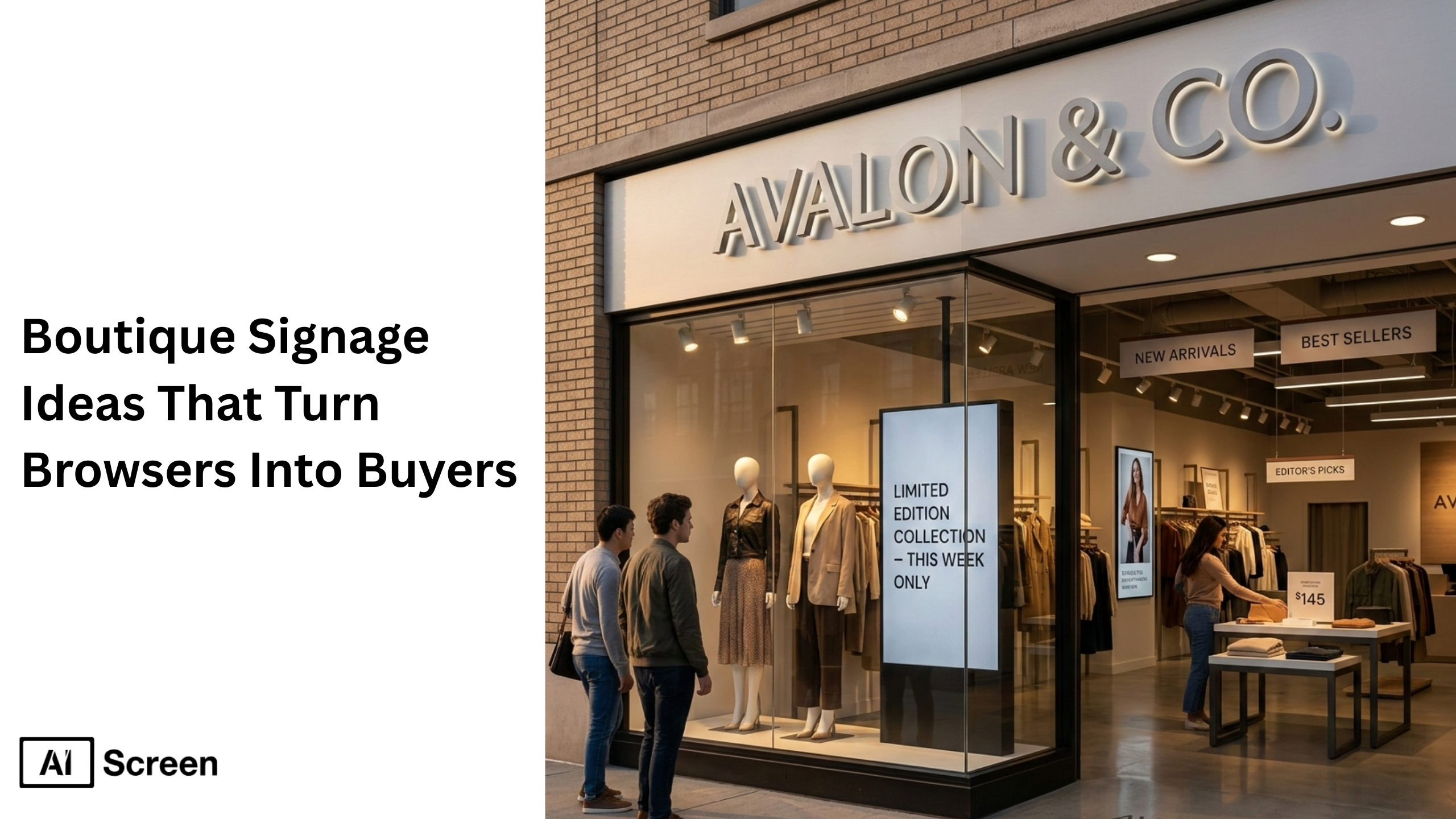 boutique storefront signage design ideas