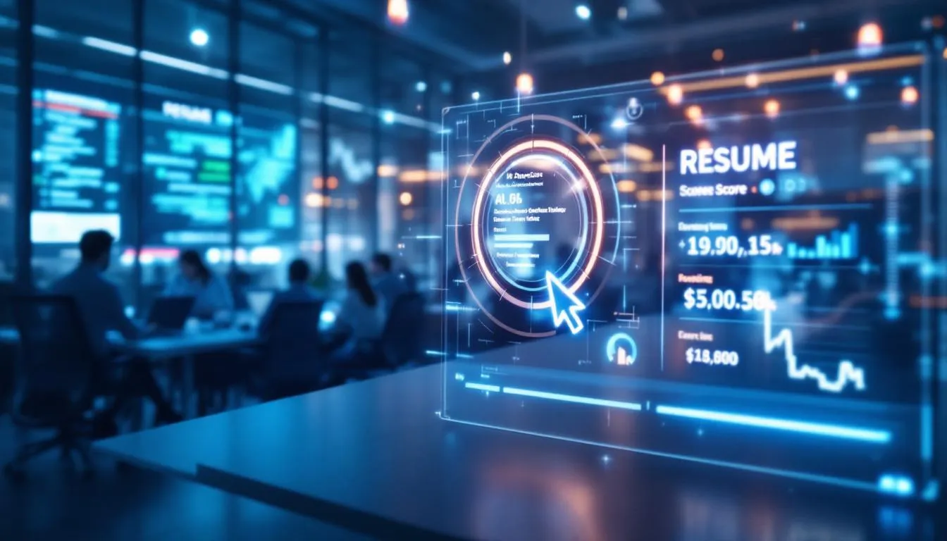 A visual representation of instant resume scoring using an AI tool.