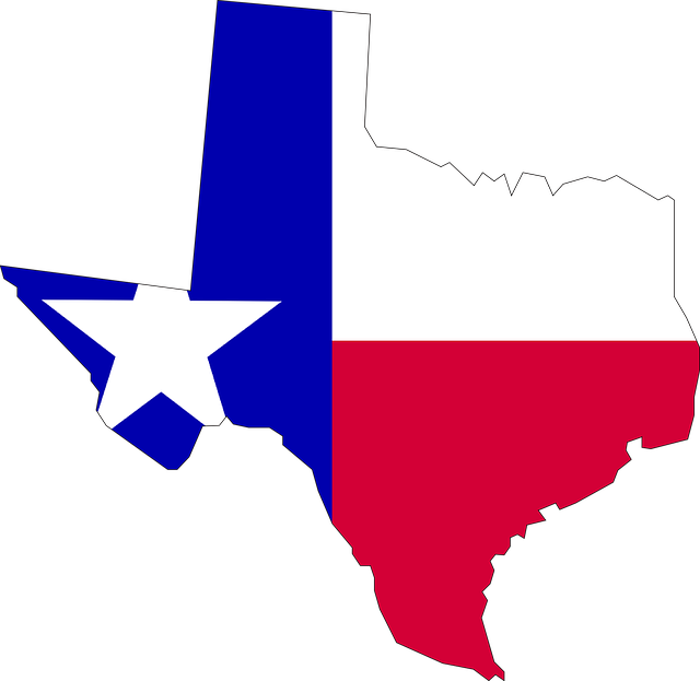 texas, flag, map