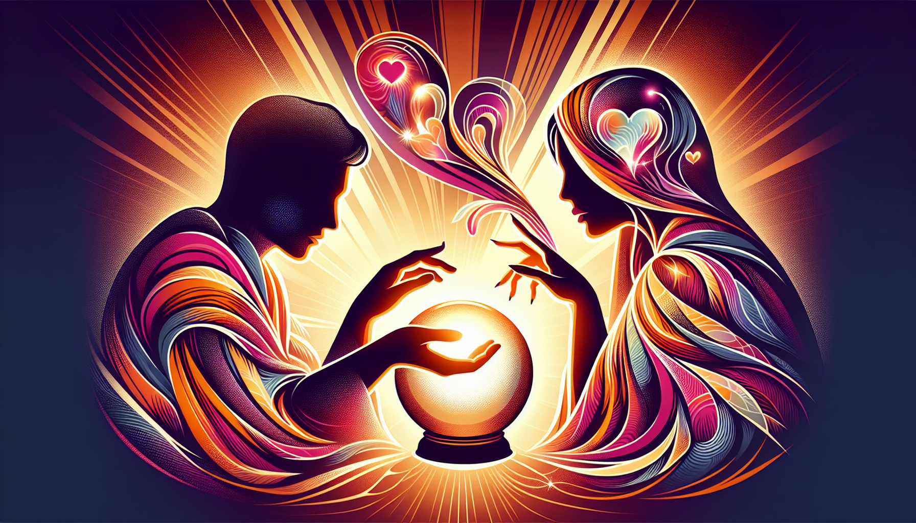 Client receiving specific insights about love and relationships from a psychic medium