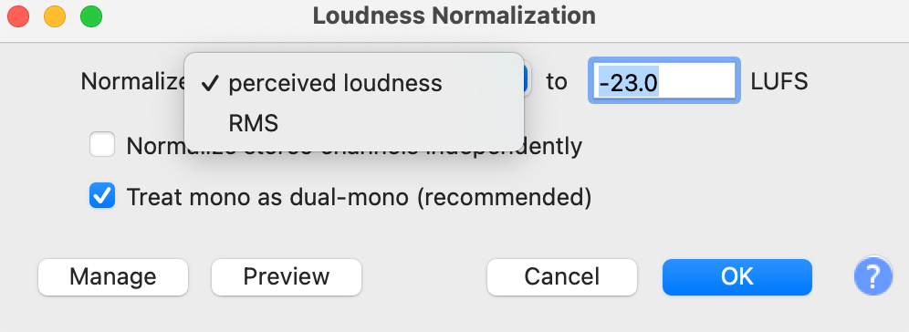 Perceived Loudness