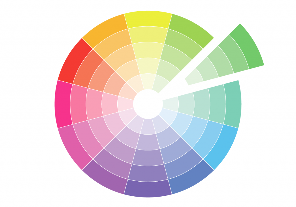 Remote.tools shows an example of monochromatic color palette Source: Color meaning