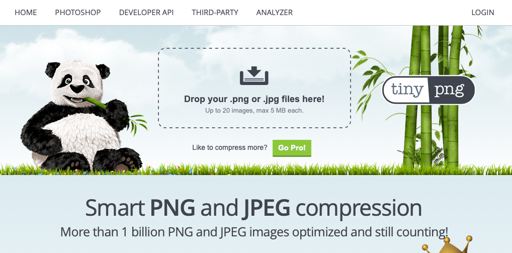 TinyPNG image compressing