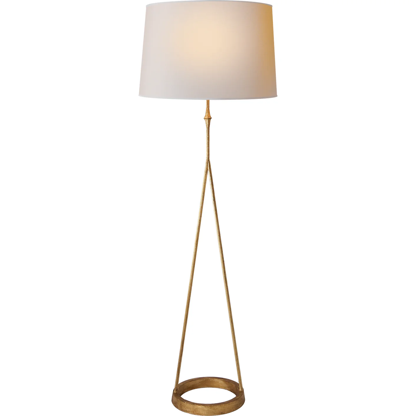 Dauphine Floor Lamp with a natural paper lamp shade