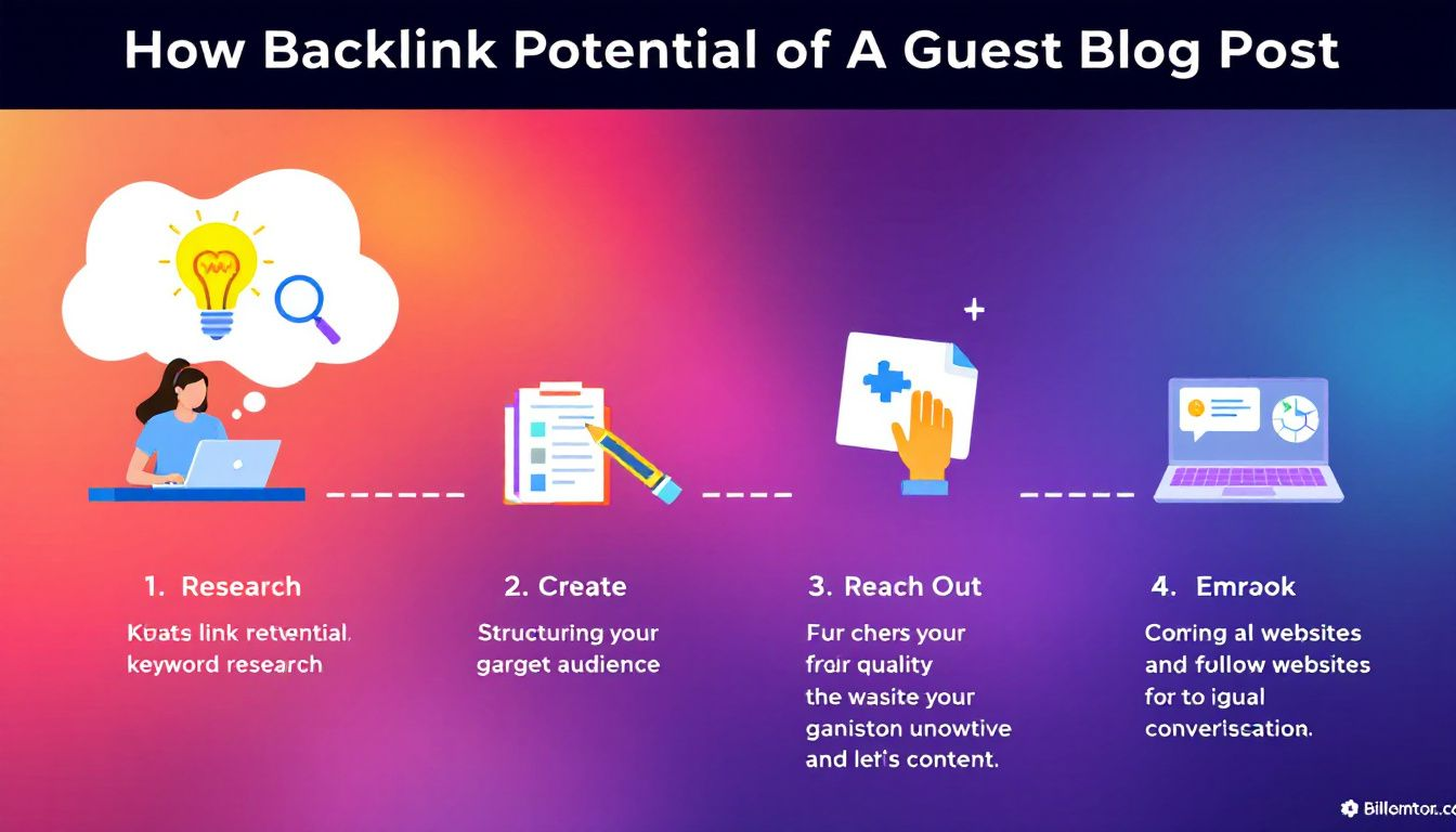 A screenshot of a guest blog post highlighting its backlink potential.