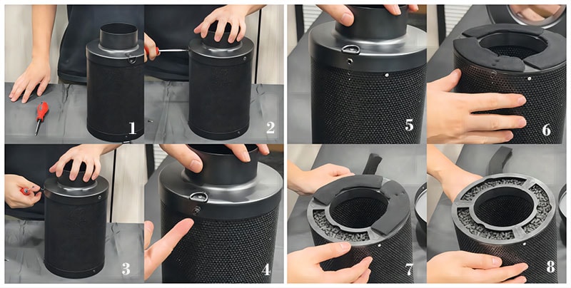 How to Replace the Activated Carbon in Your Carbon Filter Inline Fan
