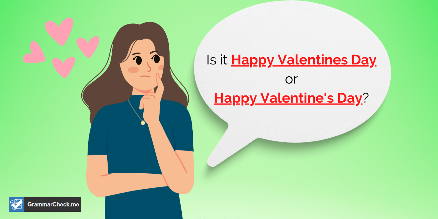 woman thinking if it is valentine's or valentines day