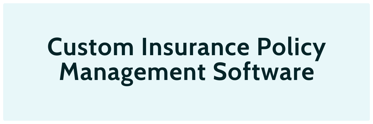 custom software for insurance workflows