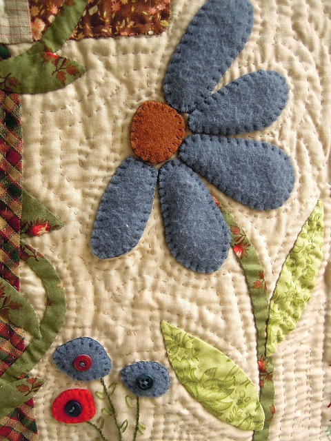 fabric flower, patchwork, labors