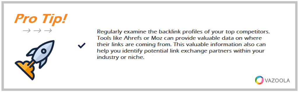 Pro Tip - identify potential link exchange partners