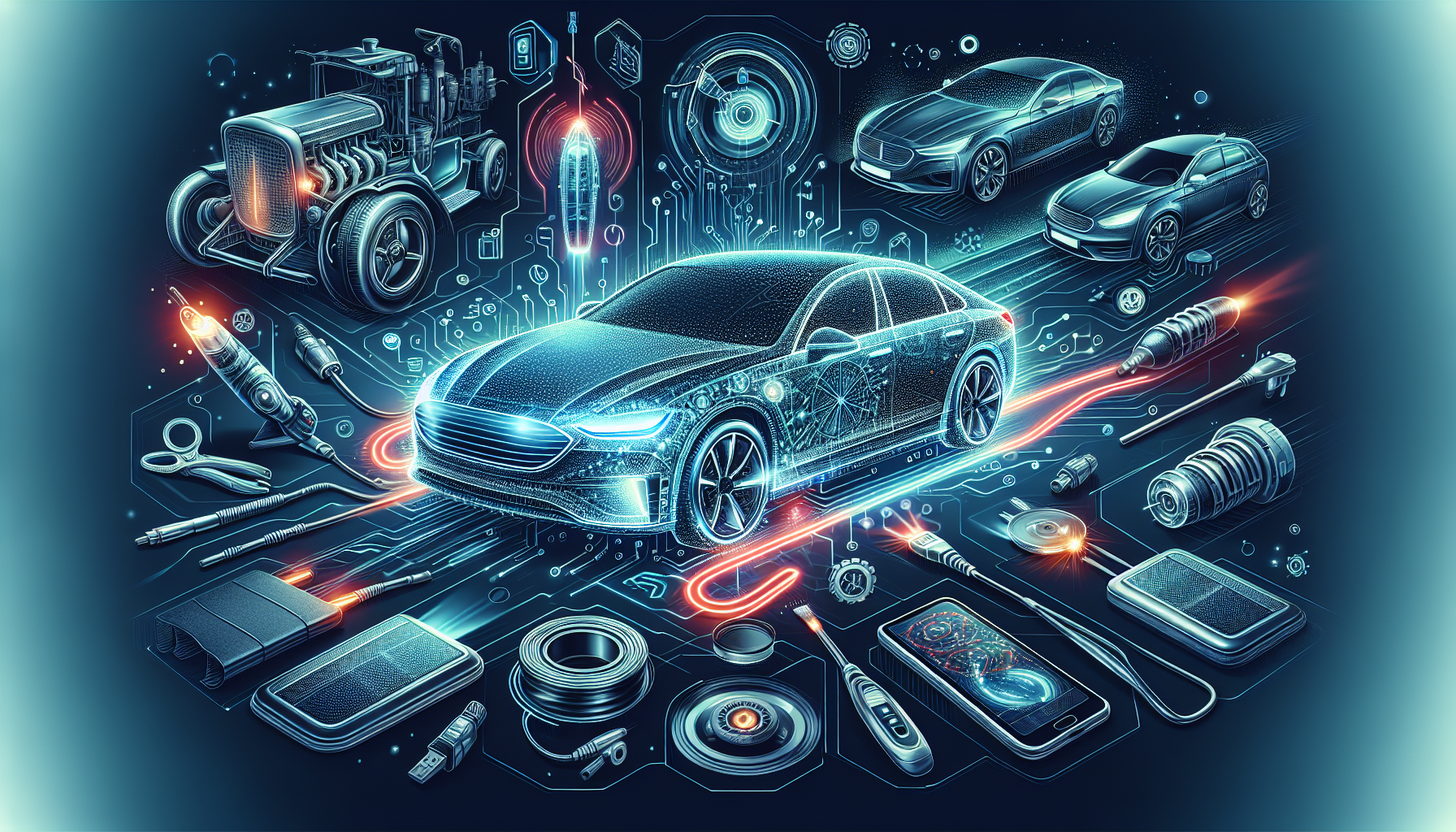 Illustration of automotive industry applications