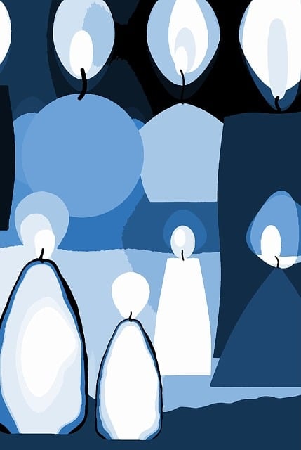 candles, blue, grief, funeral, condolences, to die, map, greeting card, background, candlelight, iphone wallpaper