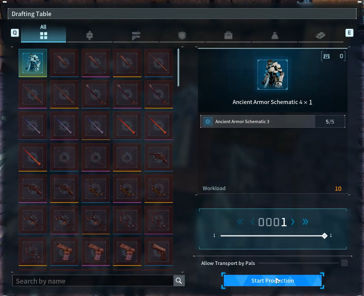 New Gear and Weapons in Palworld 1.0