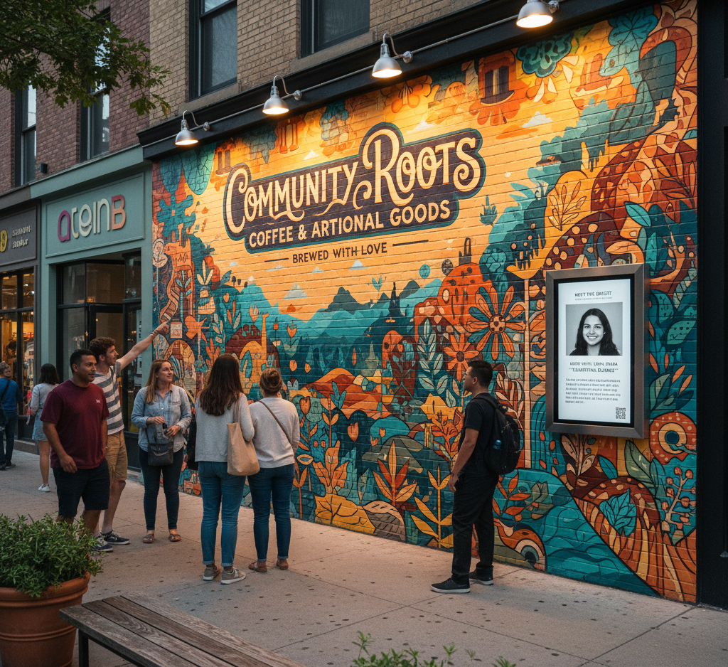 local artist showcase signs