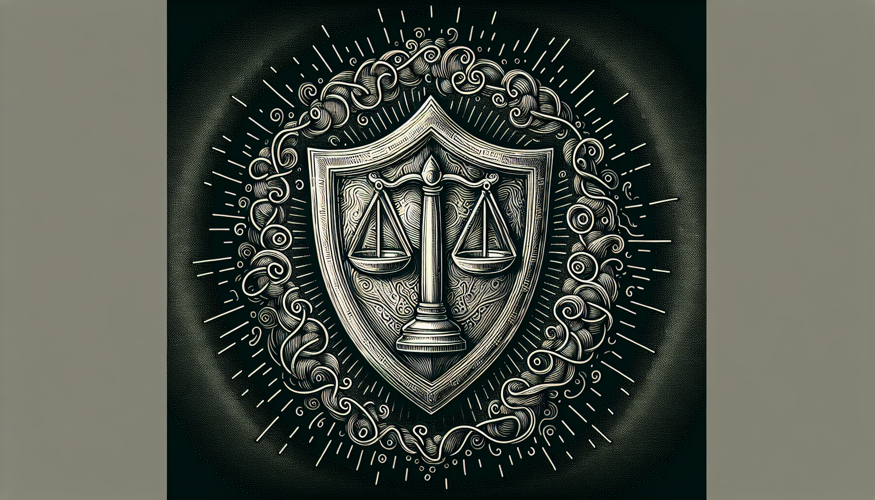 Illustration depicting a shield symbolizing legal protection