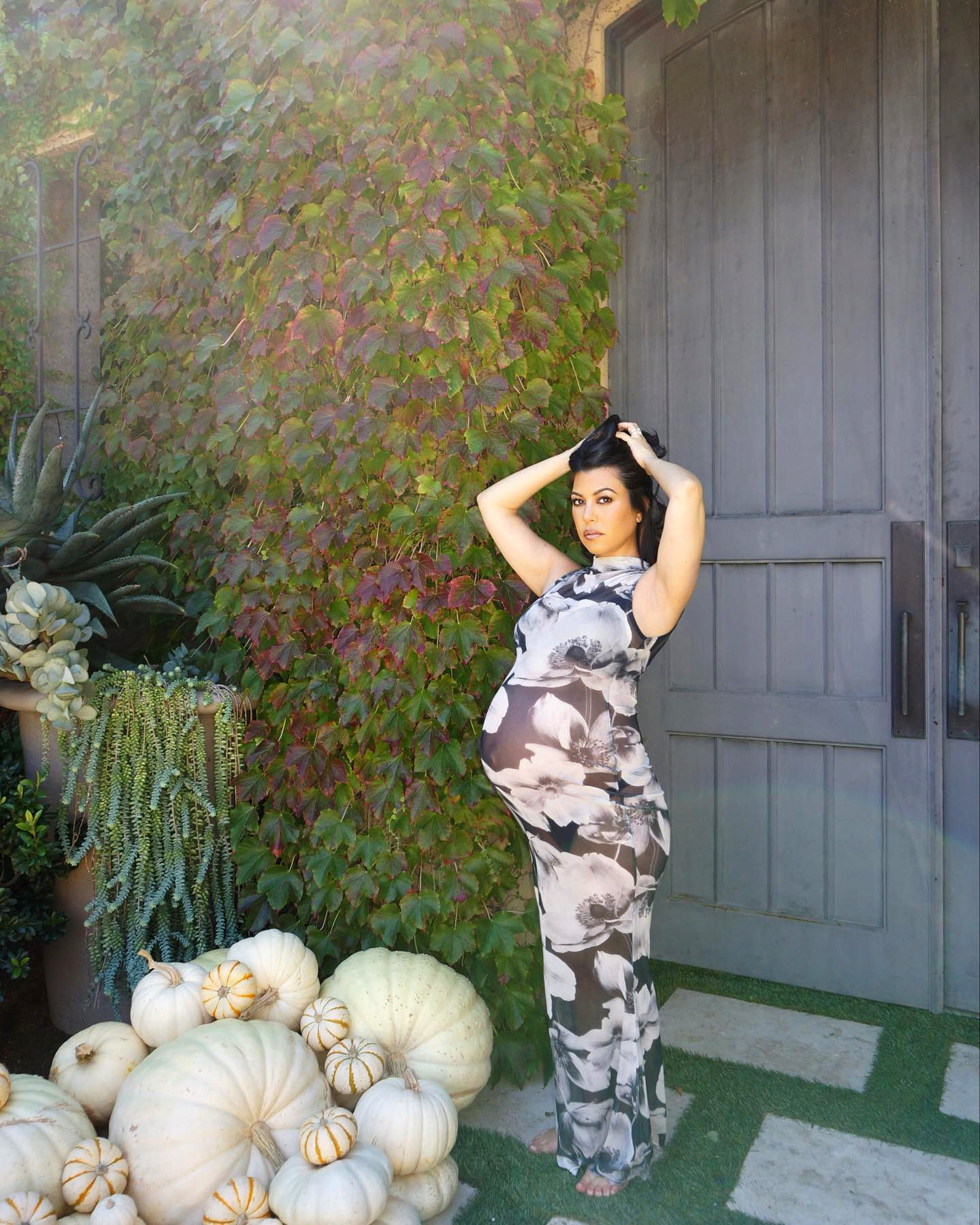 kourtney kardashian pregnant, husband travis barker, kardashians star, blink 182, photos