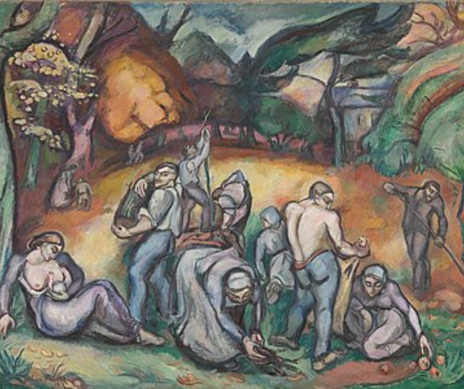 Le Travail à l'Automne, 1907–1908, oil on canvas, 200.5 x 250 cm