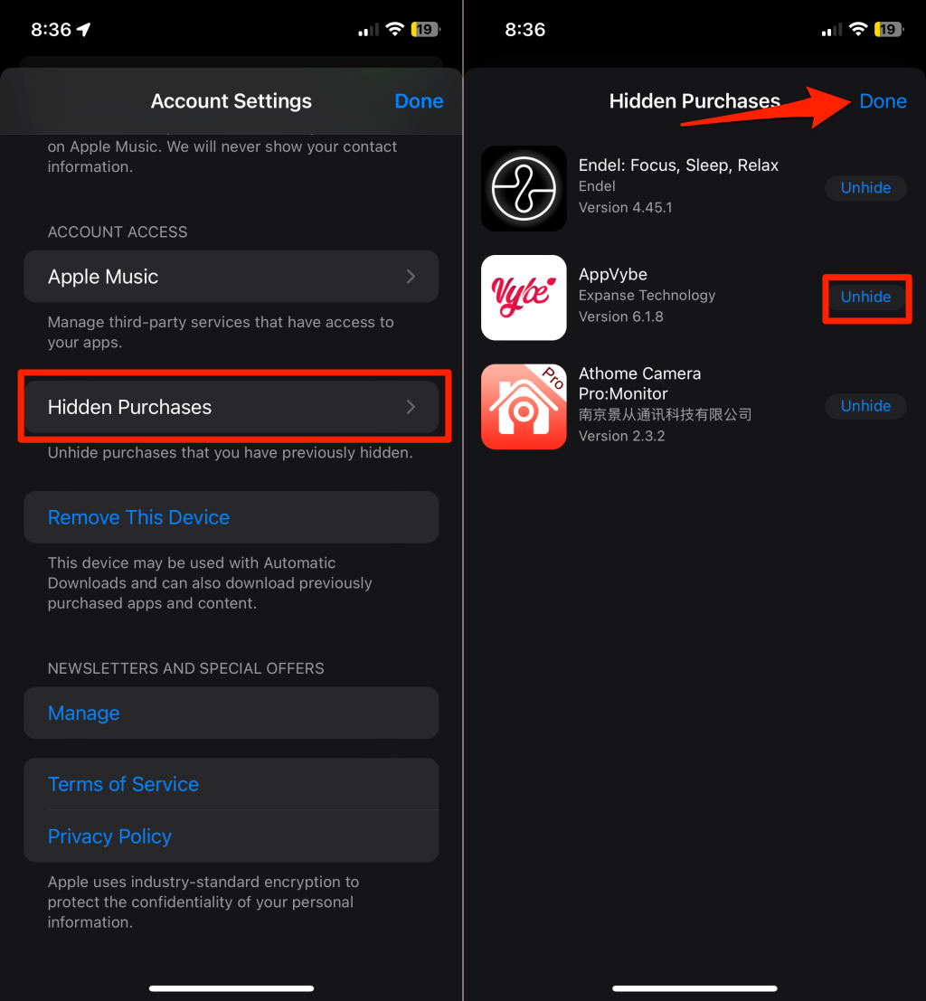 Steps for recovering hidden applications on an iPhone