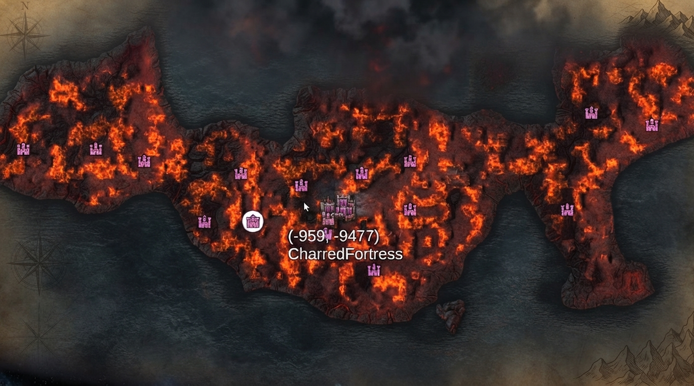 How to Find a Charred Fortress Valheim