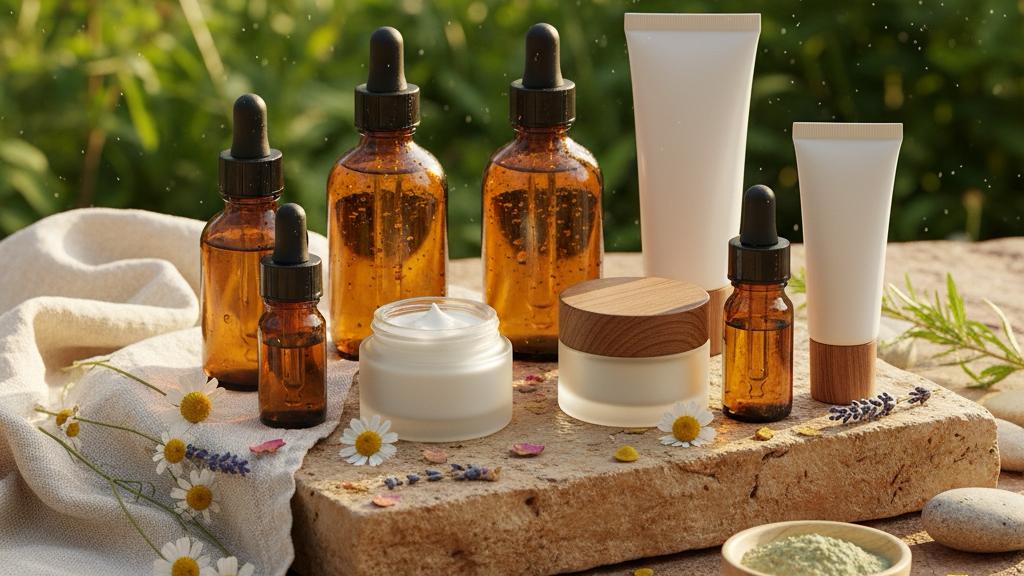Several skincare products