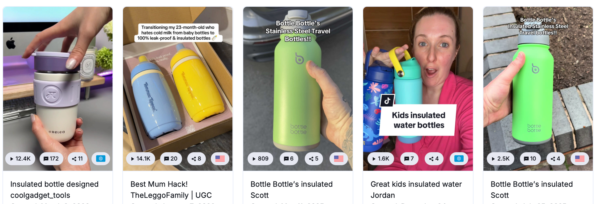 viral tiktok products - insulated water bottles 