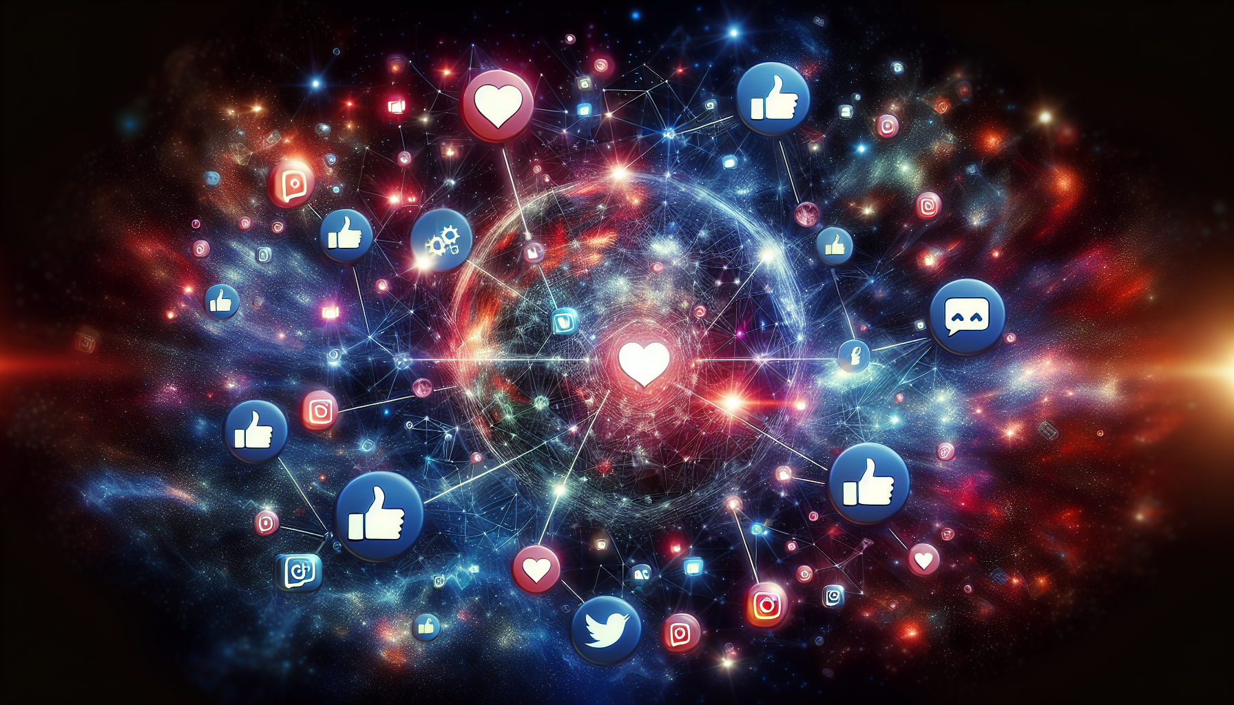 Illustration of social media platforms for lead generation